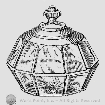 Glass pattern: Royal; butter dish.