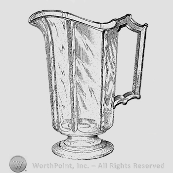 Glass pattern: Royal; pitcher.