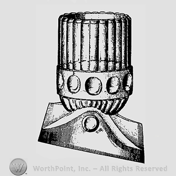 Glass pattern: Gatling Gun; toothpick.