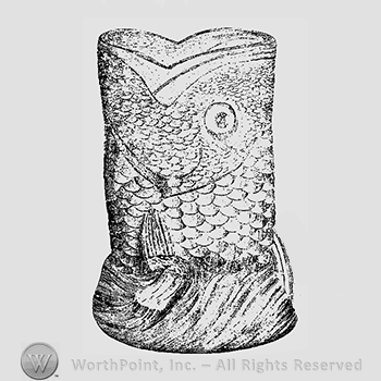 Glass pattern: Menagerie; fish spooner.
