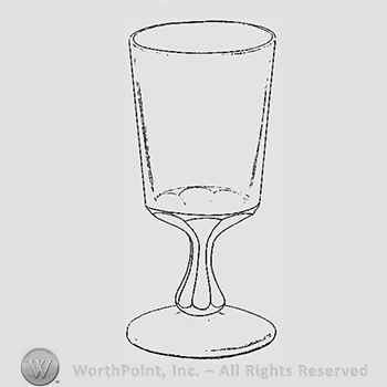 Glass pattern: B; goblet.