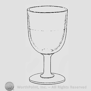 Glass pattern: No. 1; goblet.