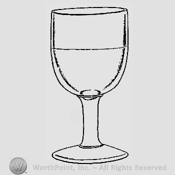 Glass pattern: No. 1; goblet.