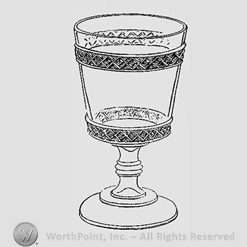 Glass pattern: Earl; goblet.