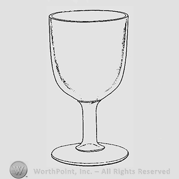 Glass pattern: Alfonzo; goblet.