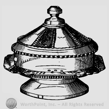 Glass pattern: Charm; butter dish.