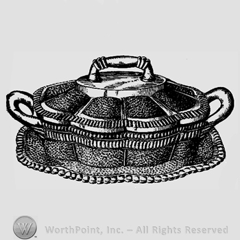 Glass pattern: Lorne; butter dish.