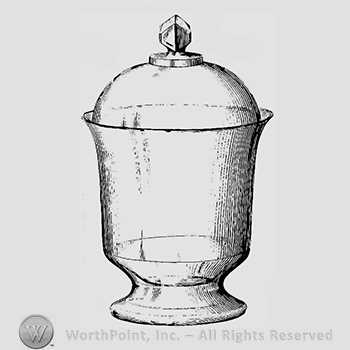 Glass pattern: Mirror; sugar bowl.
