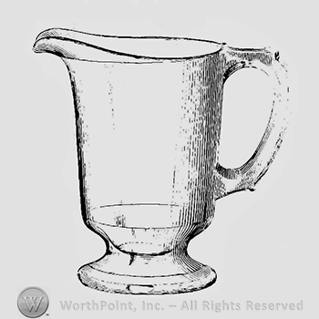 Glass pattern: Mirror; creamer.