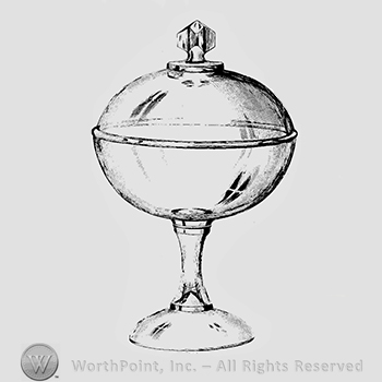 Glass pattern: Mirror; compote.