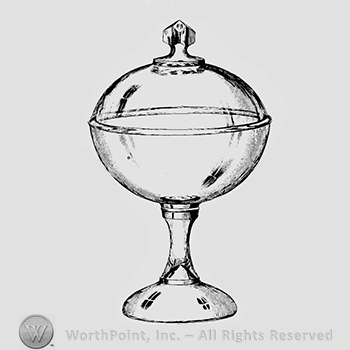 Glass pattern: Mirror; compote.
