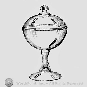 Glass pattern: Mirror; compote.