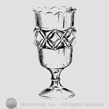 Glass pattern: Gem; celery.