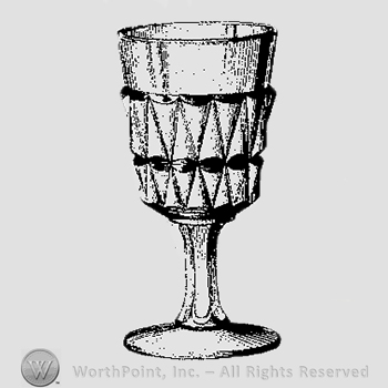 Glass pattern: Flora; wine glass.
