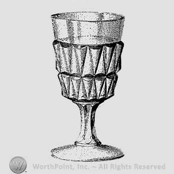 Glass pattern: Flora; goblet.