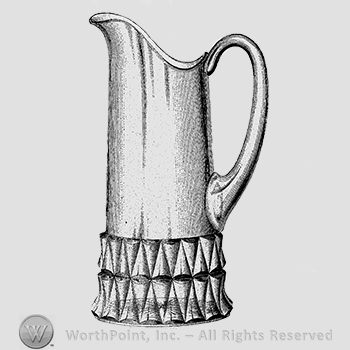 Glass pattern: Flora; pitcher.
