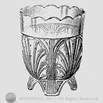 Glass pattern: Tidal; spooner.