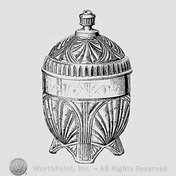 Glass pattern: Tidal; sugar bowl.