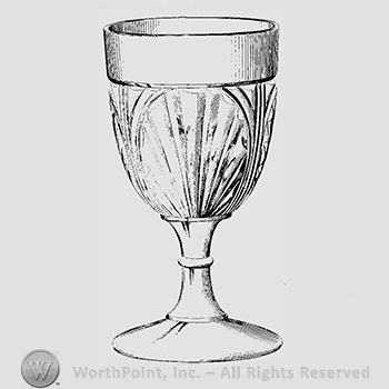 Glass pattern: Tidal; goblet.