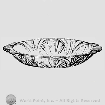 Glass pattern: Tidal; pickle bowl.