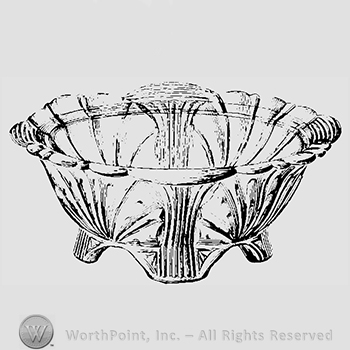 Glass pattern: Tidal; sugar bowl.