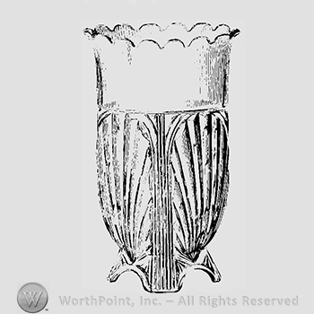 Glass pattern: Tidal; celery.