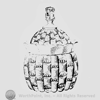 Glass pattern: Ethol; sugar bowl.