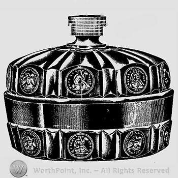 Glass pattern: Coin; covered nappy.