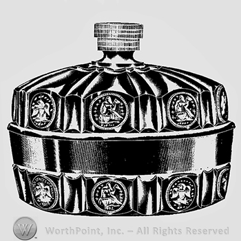 Glass pattern: Coin; covered nappy.