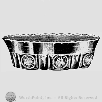 Glass pattern: Coin; nappy.