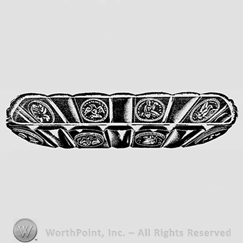 Glass pattern: Coin; cake plate.