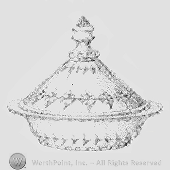 Glass pattern: Home; butter dish.