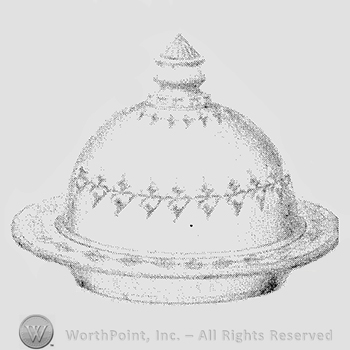 Glass pattern: Home; butter dish.
