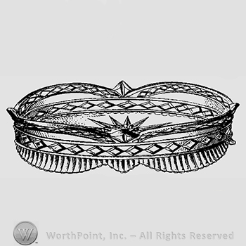 Glass pattern: Aurora; pickle plate.