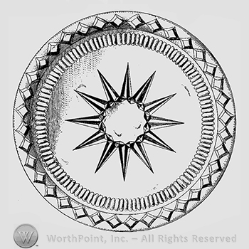 Glass pattern: Aurora; bread plate.