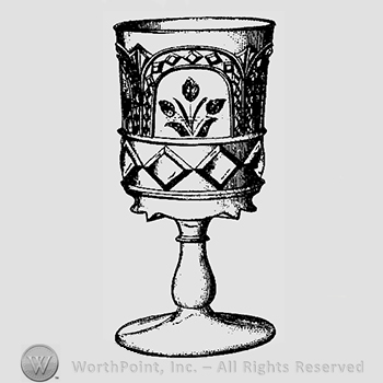 Glass pattern: Aurora; goblet.