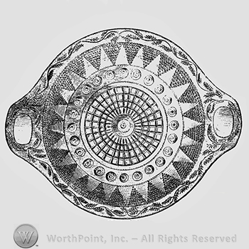 Glass pattern: No. 67; bread plate.