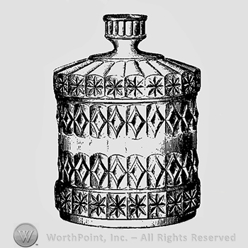 Glass pattern: unnamed; tabaco jar.