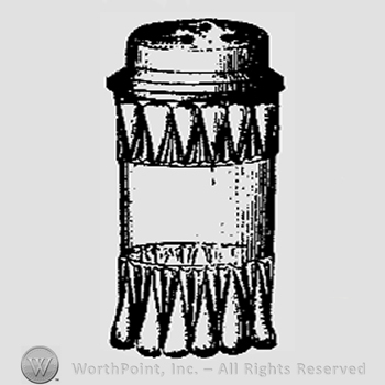 Glass pattern: Fulton; salt shaker.
