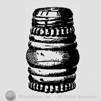 Glass pattern: No. 200; salt shaker.