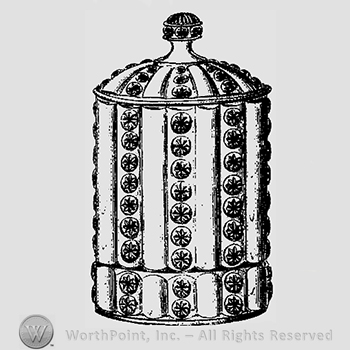 Glass pattern: No. 42; pickle jar.