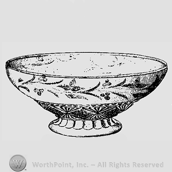 Glass pattern: Melsrose; bowl.