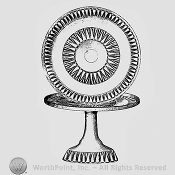 Glass pattern: Fulton; cake stand.