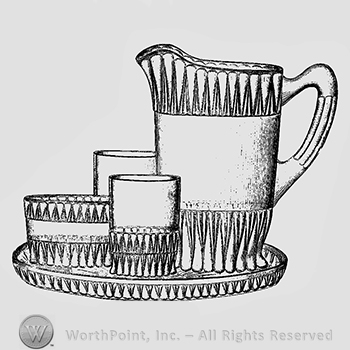 Glass pattern: Fulton; water set.