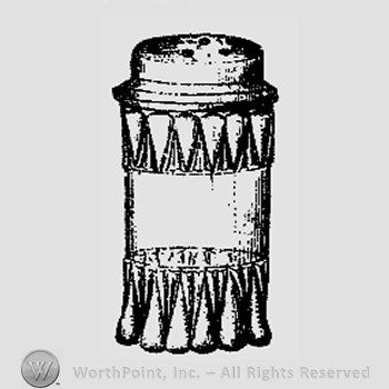 Glass pattern: Fulton; salt shaker.