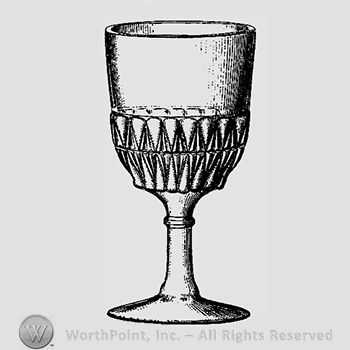 Glass pattern: Fulton; goblet.