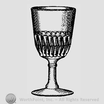 Glass pattern: Fulton; goblet.