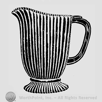 Glass pattern: No. 424; creamer.
