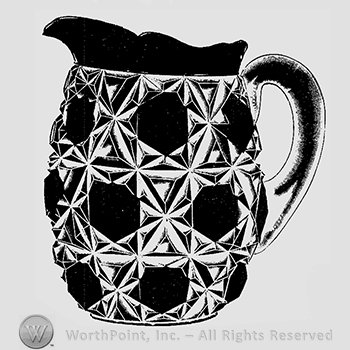 Glass pattern: Ruby; pitcher.
