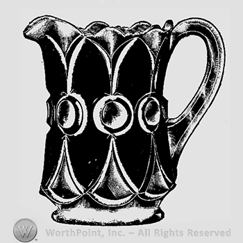 Glass pattern: Ruby; creamer.